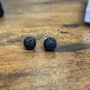 kate spade Black Razzle Dazzle Stud Earrings